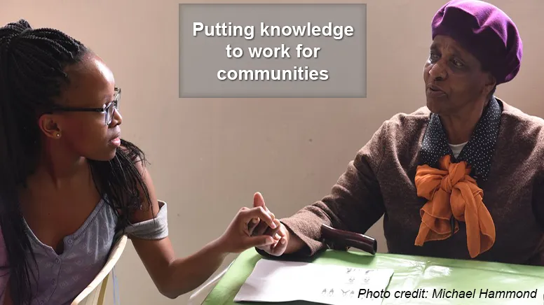 Putting knowledge to work for communities